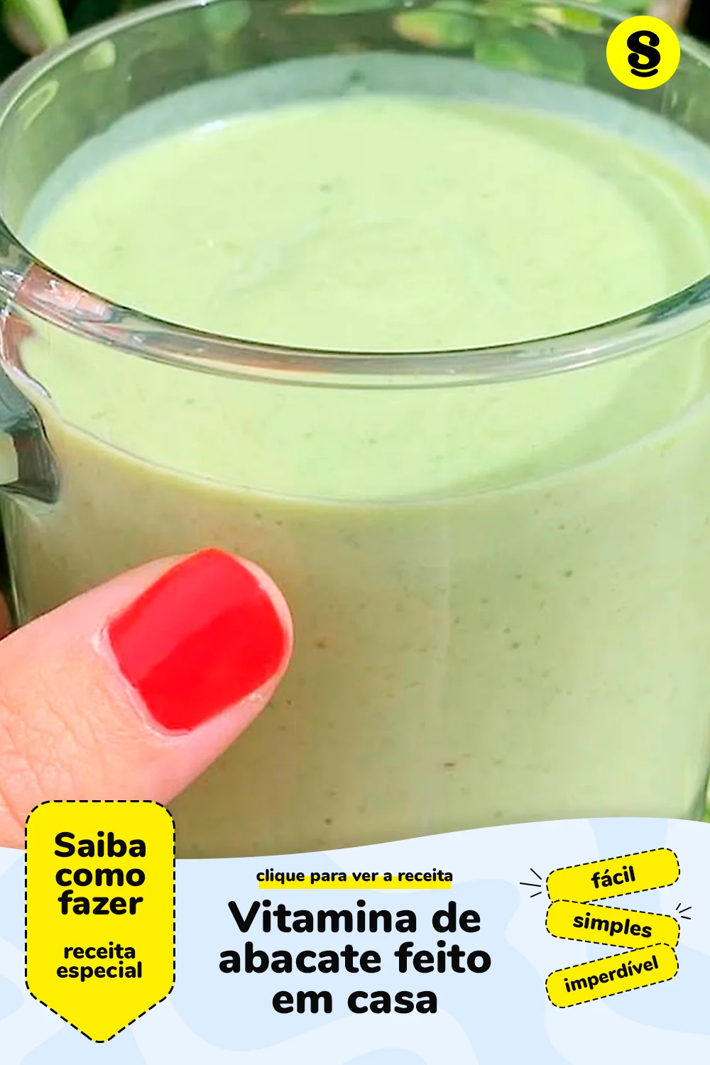 Receita de vitamina de abacate