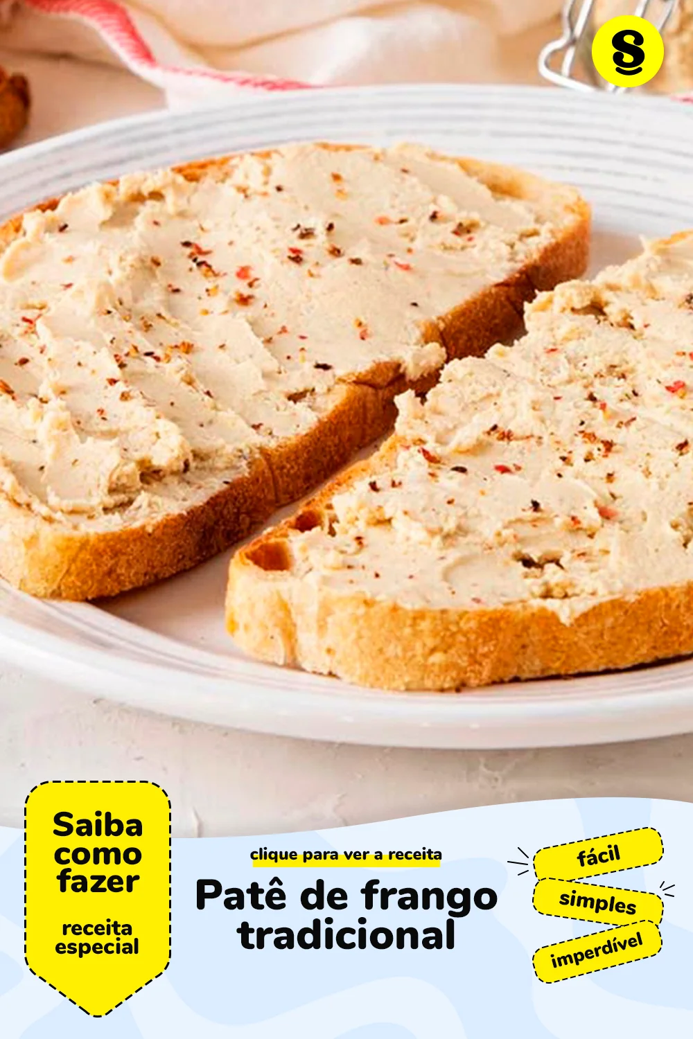 Receita de patê de frango