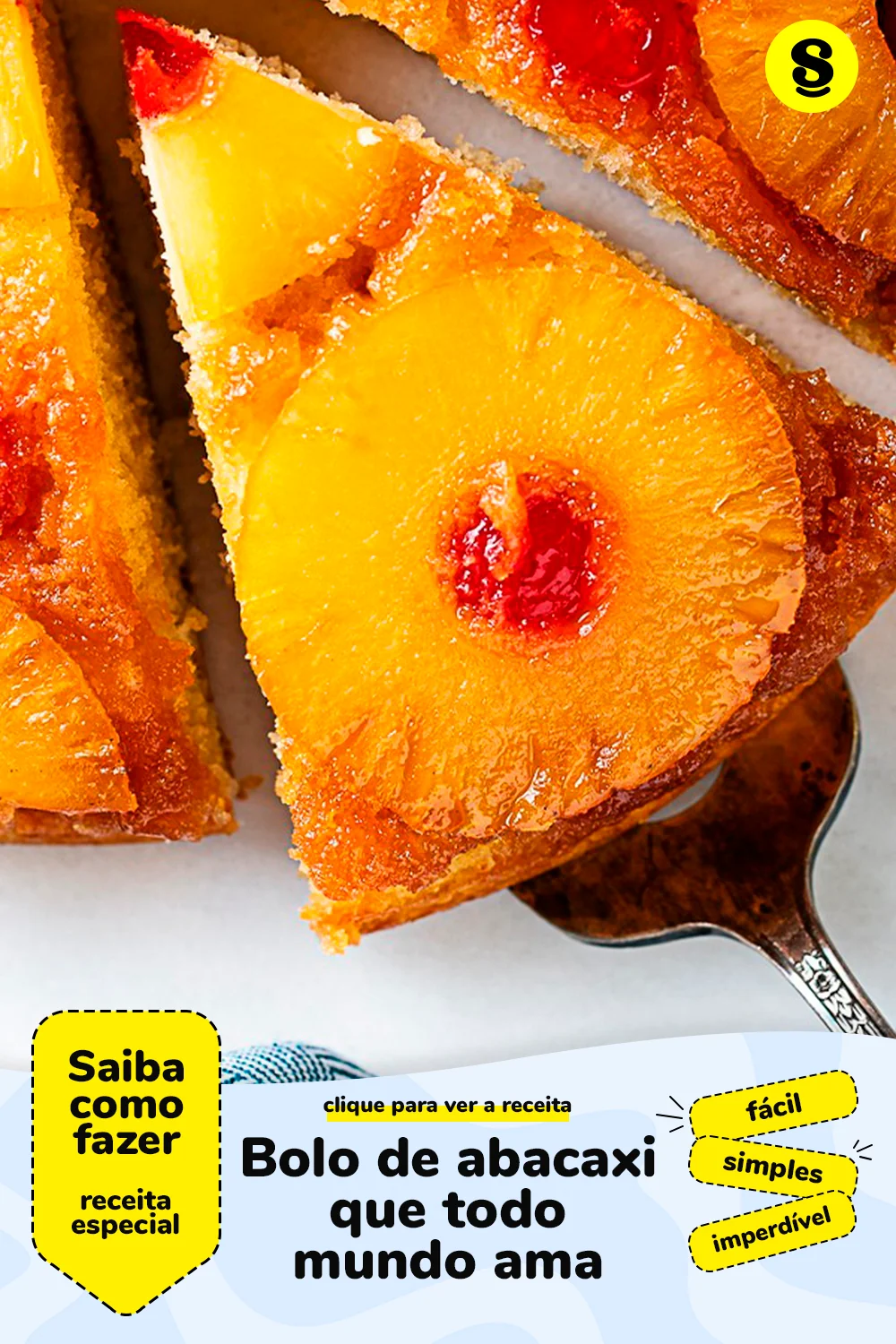 Receita de bolo de abacaxi