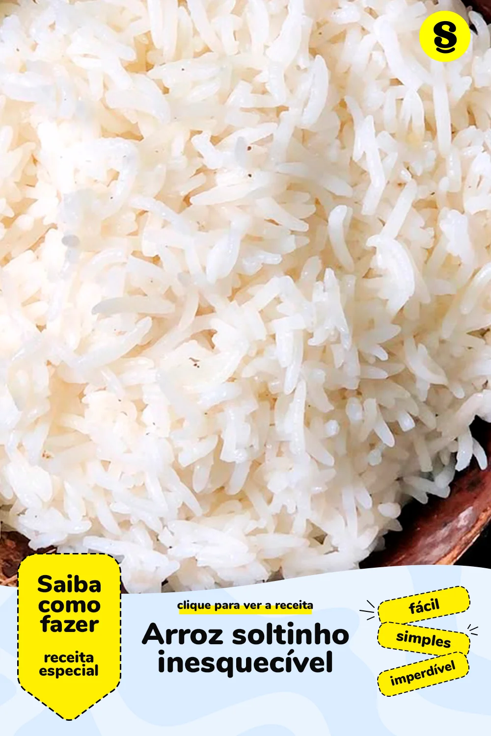 Receita de arroz soltinho