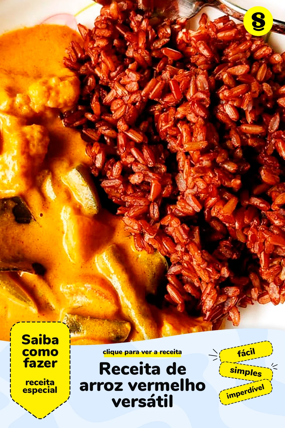 Receita de arroz vermelho