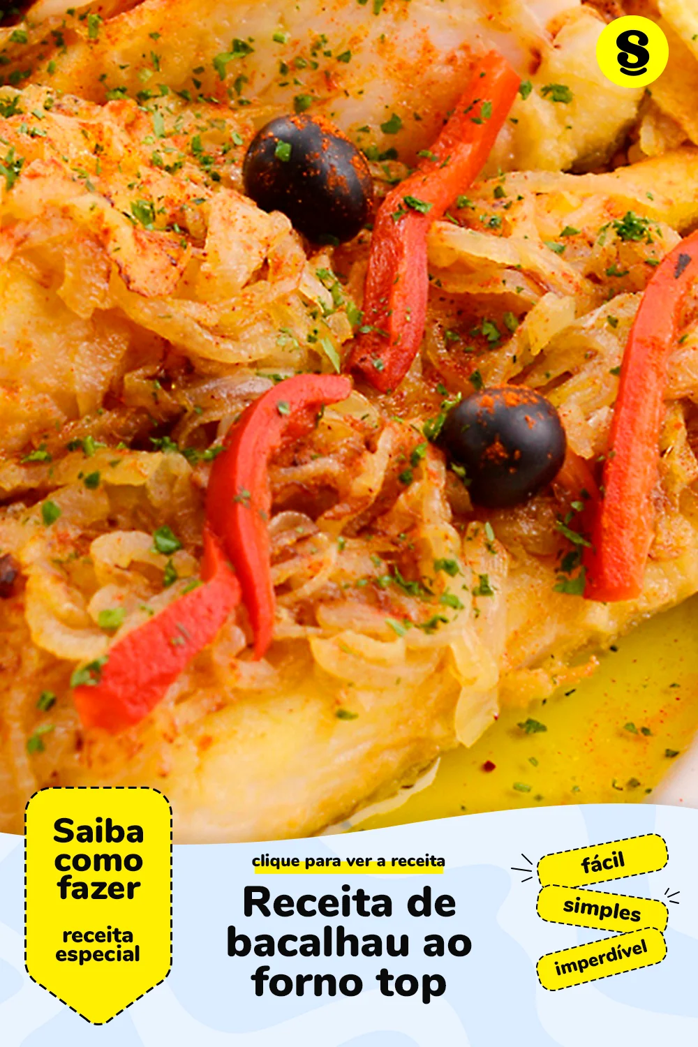 Receita de bacalhau ao forno
