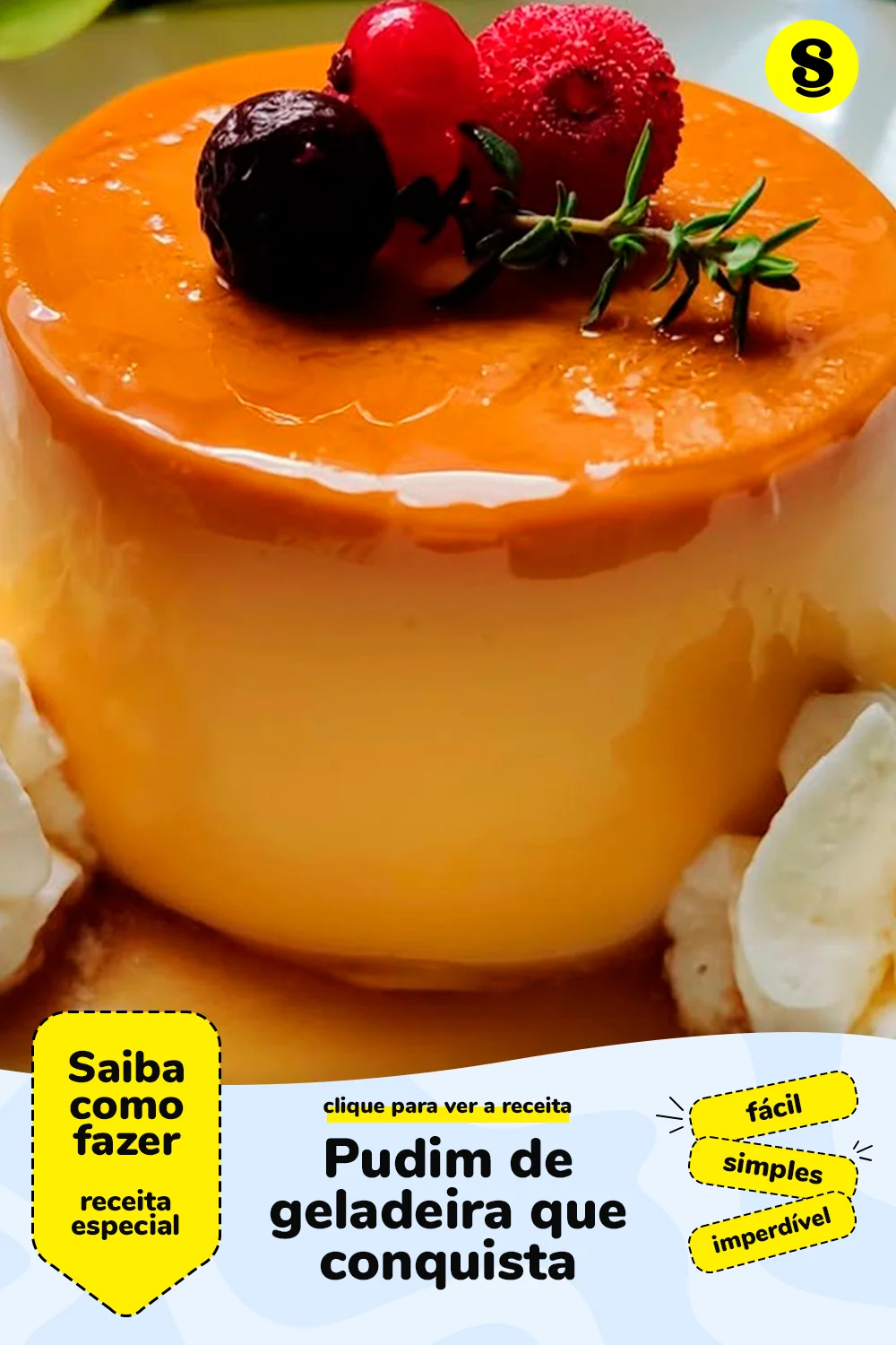 Receita de pudim de geladeira
