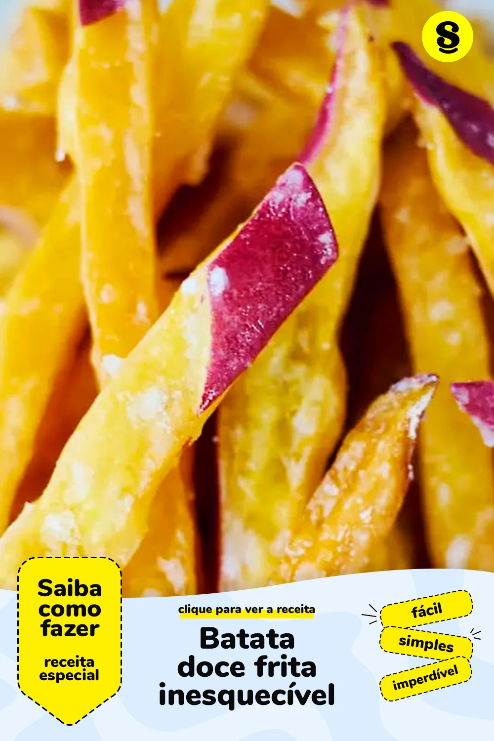 Receita de batata doce frita