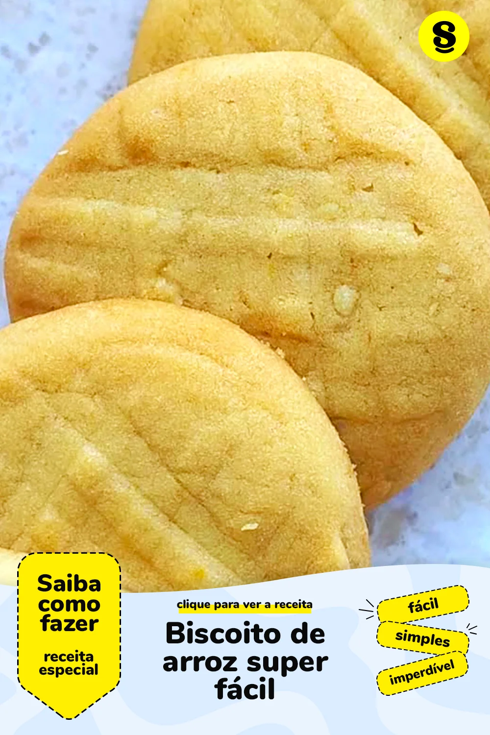 Receita de biscoito de arroz