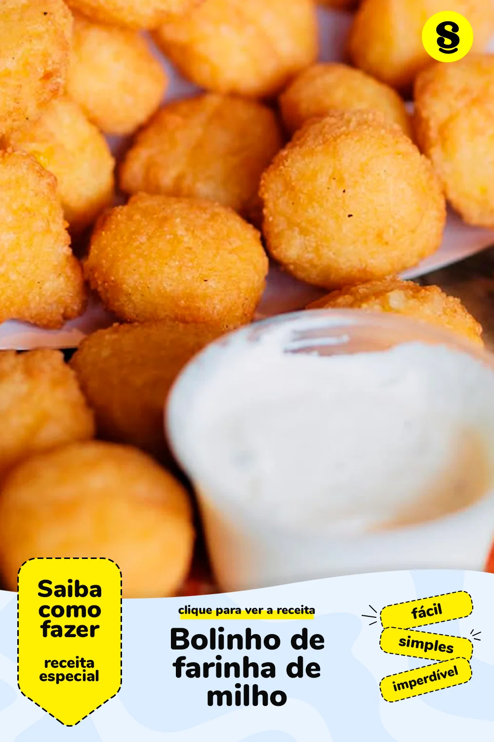 Receita de bolinho de farinha de milho