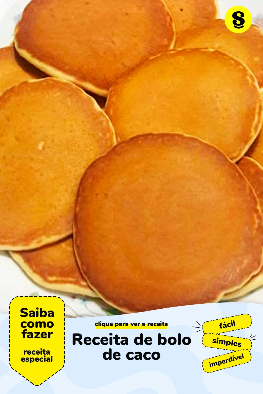 Receita de bolo de caco
