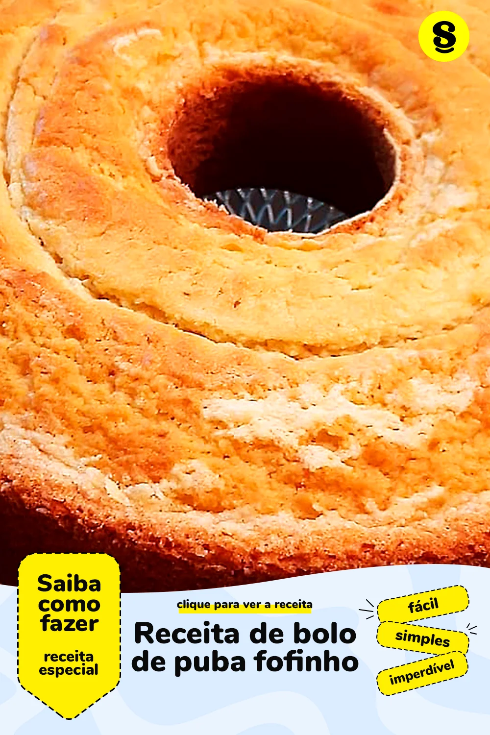 Receita de bolo de puba fofinho