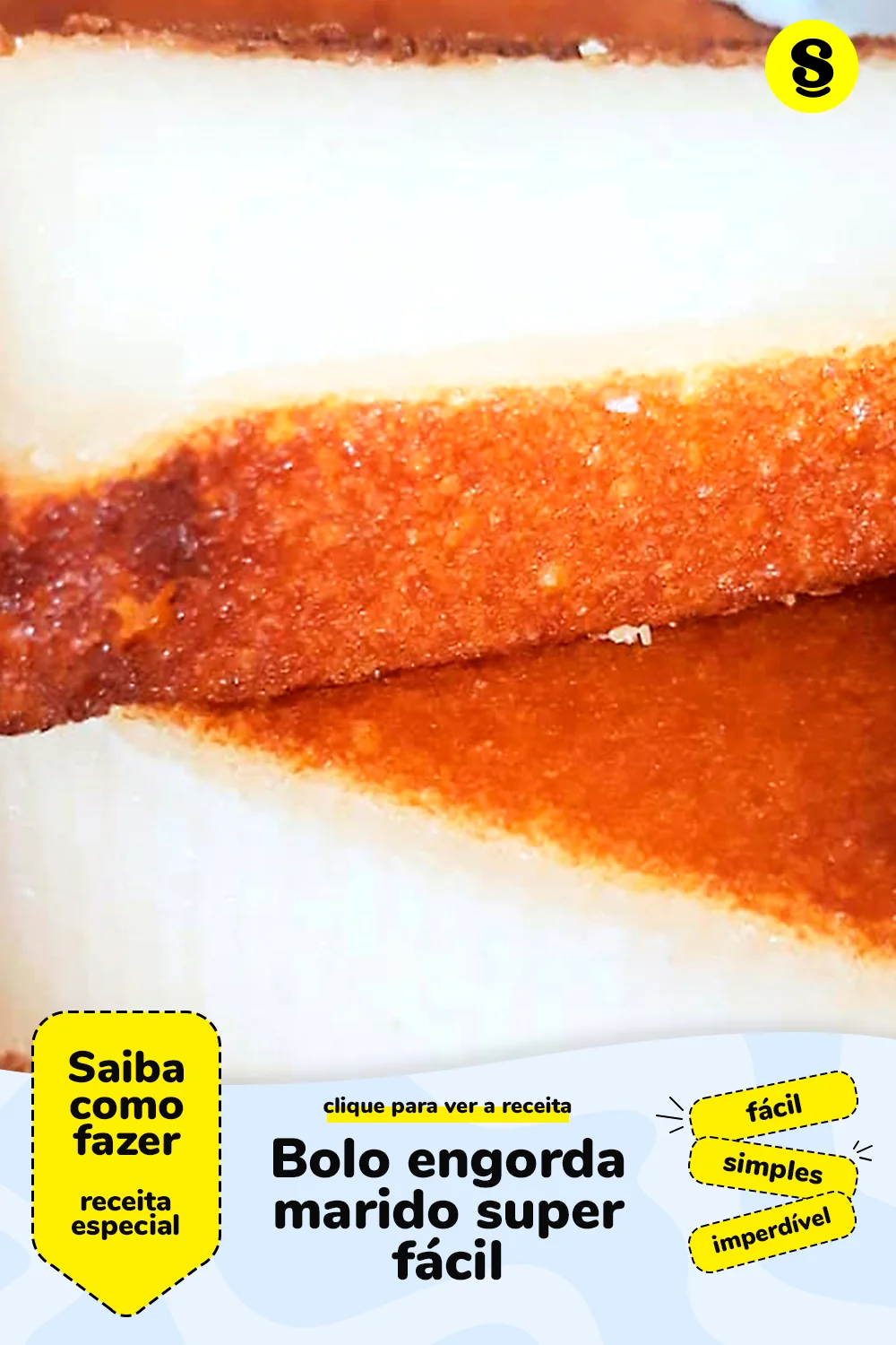 Receita de bolo engorda marido