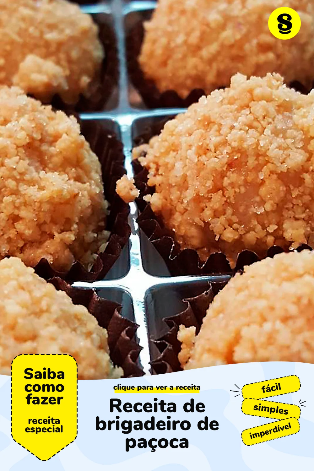 Receita de brigadeiro de paçoca