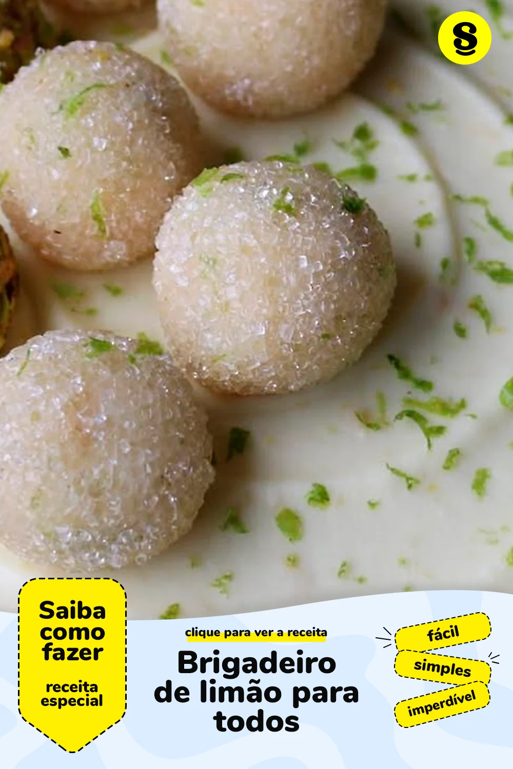 Receita de brigadeiro de limão