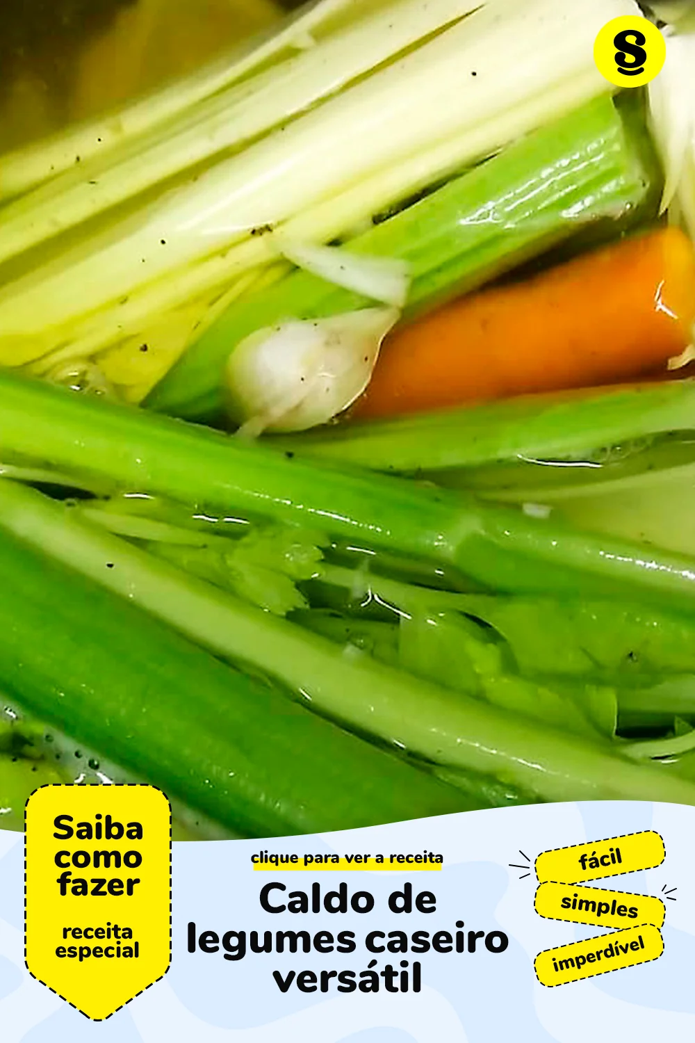 Receita de caldo de legumes caseiro