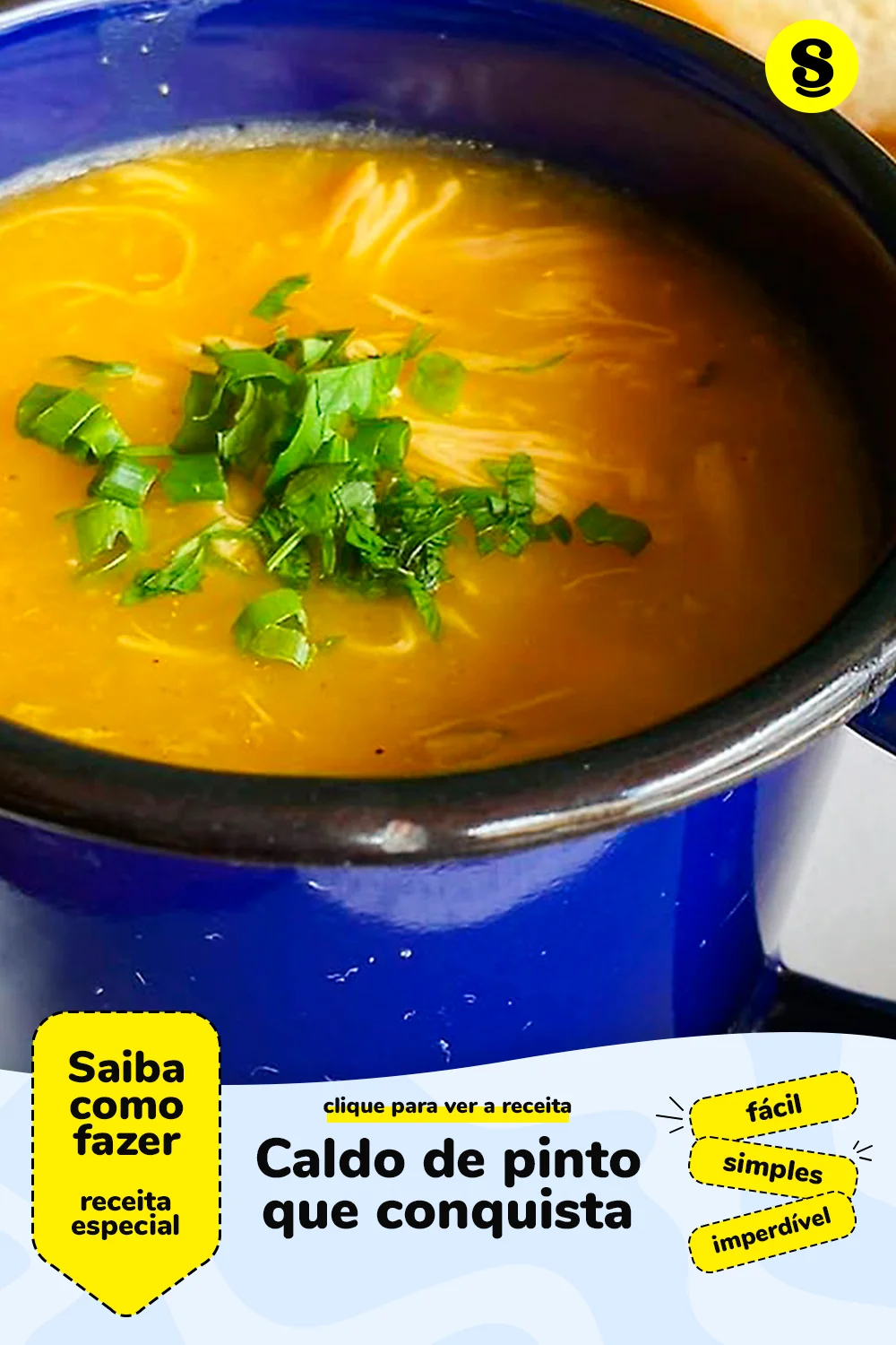 Receita de caldo de pinto