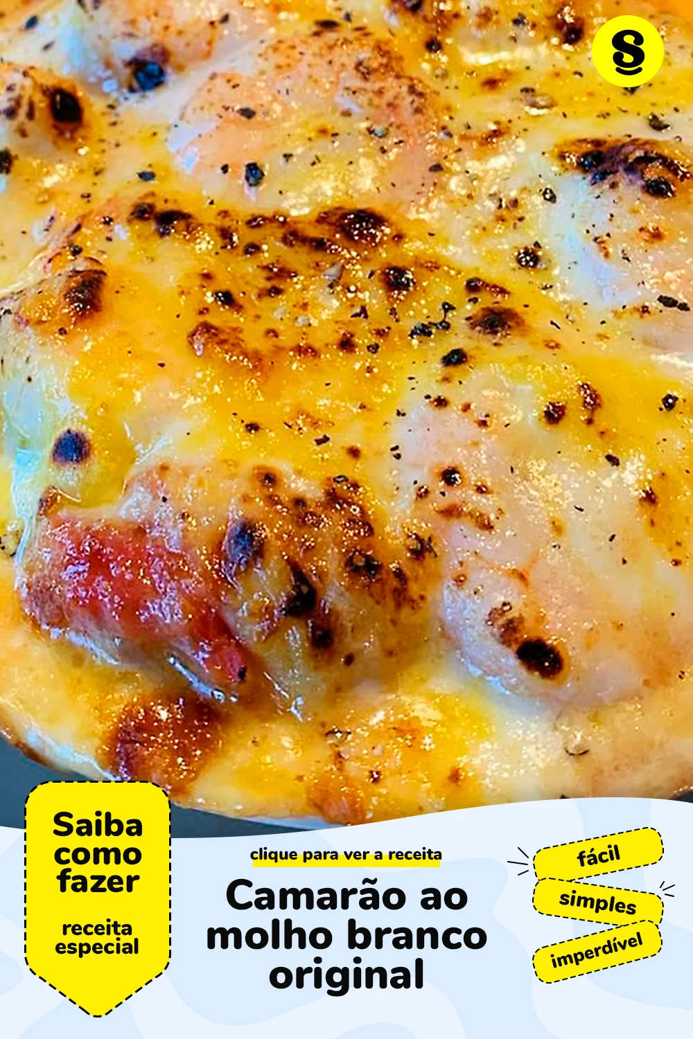 Receita de camarão ao molho branco