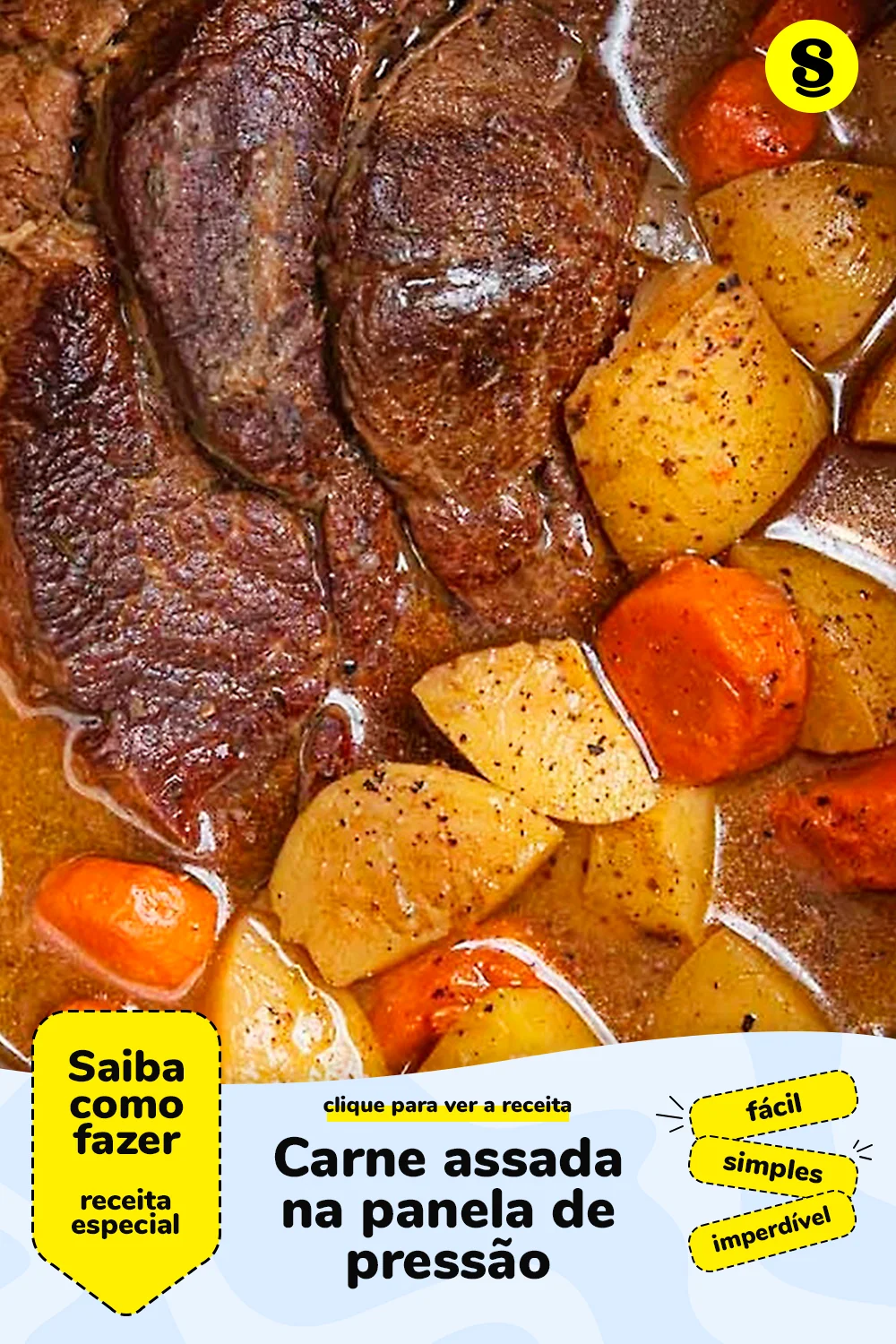 Receita de carne assada na panela de pressão