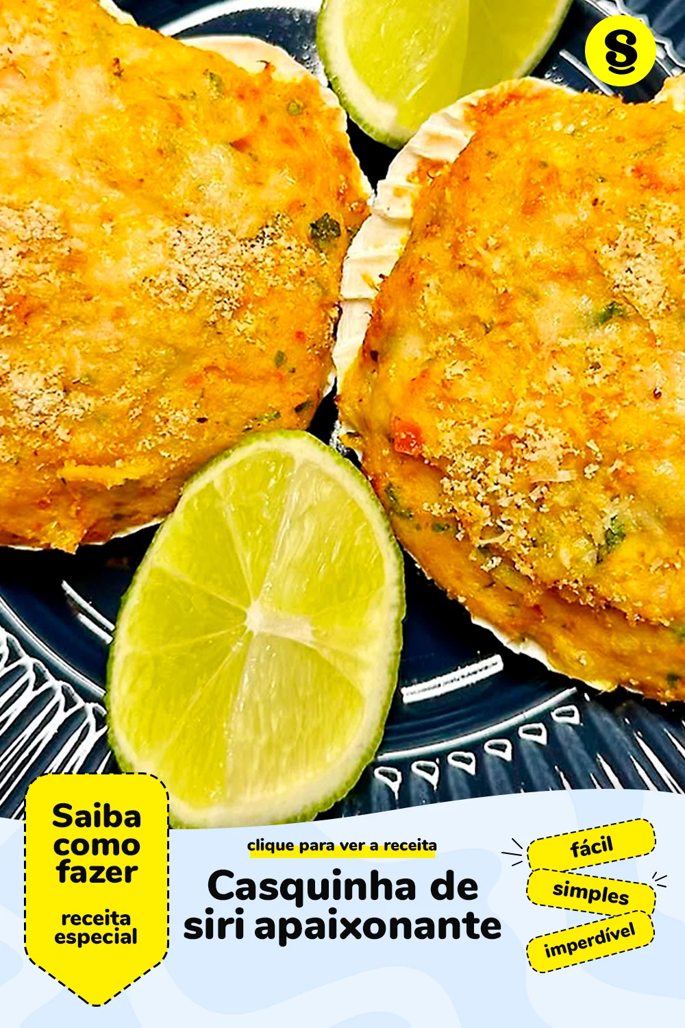 Receita de casquinha de siri