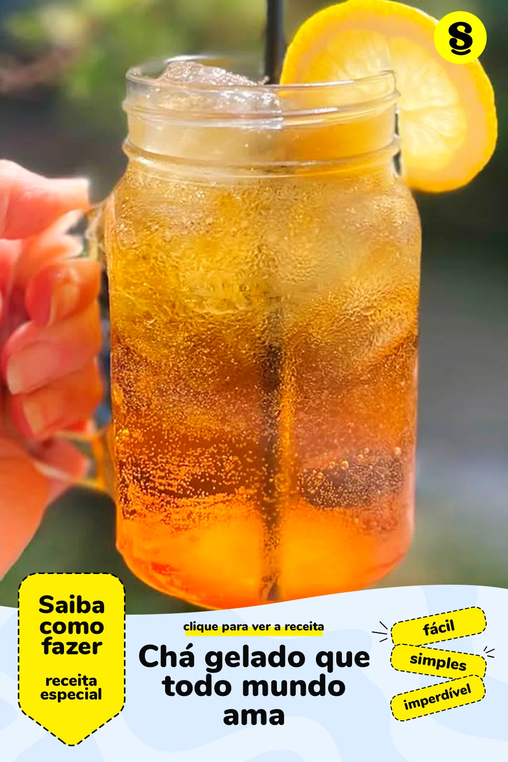 Receita de chá gelado