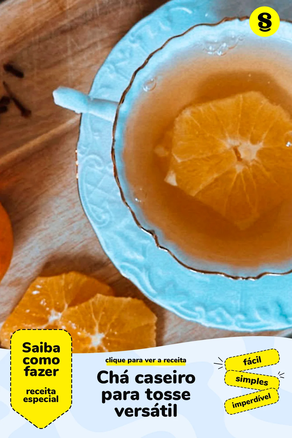 Receita de chá caseiro para tosse