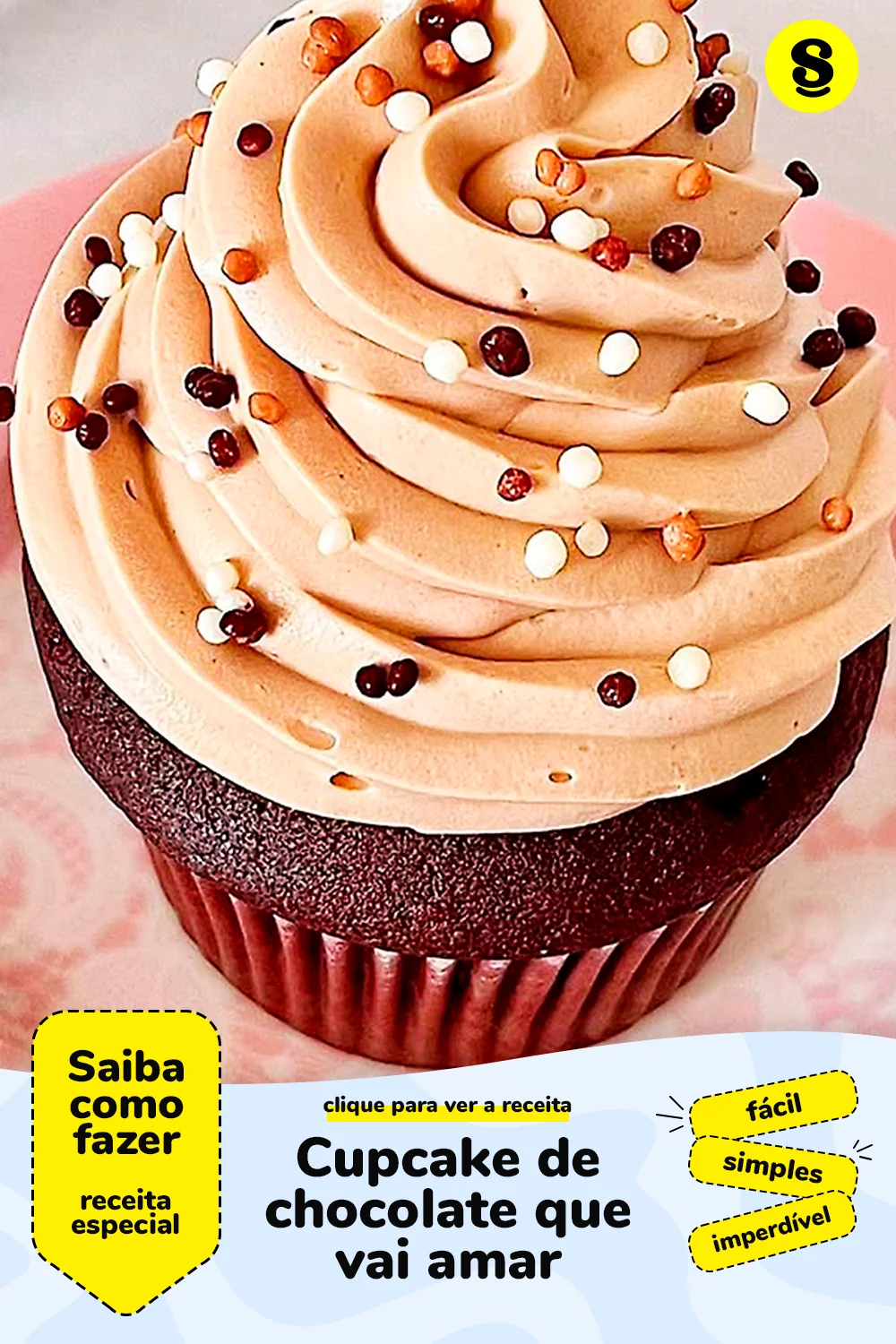 Receita de cupcake de chocolate