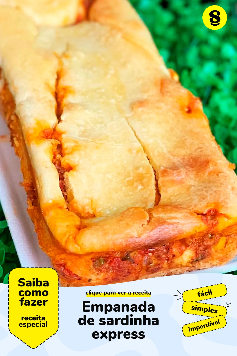 Receita de empanada de sardinha
