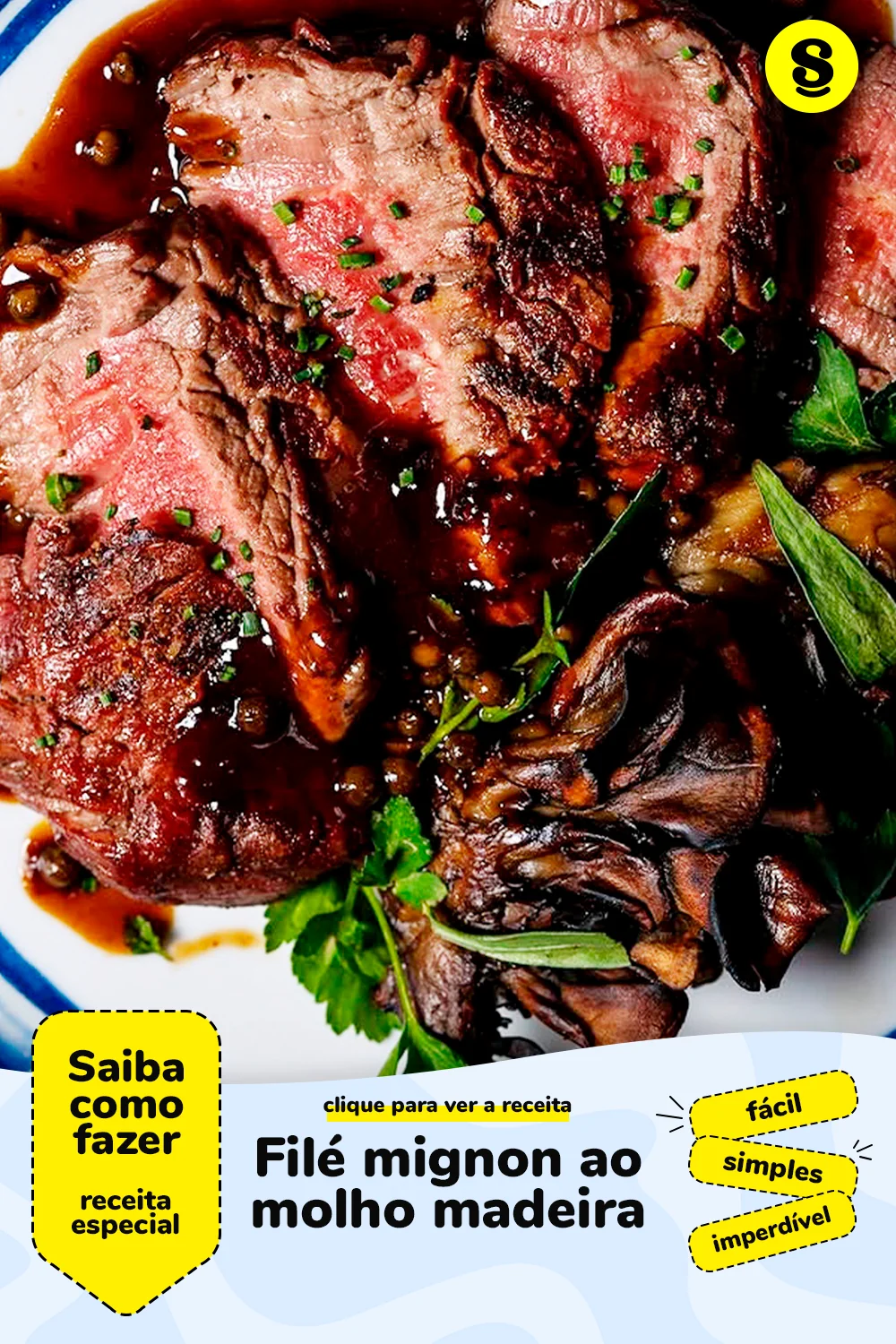 Receita de filé mignon ao molho madeira