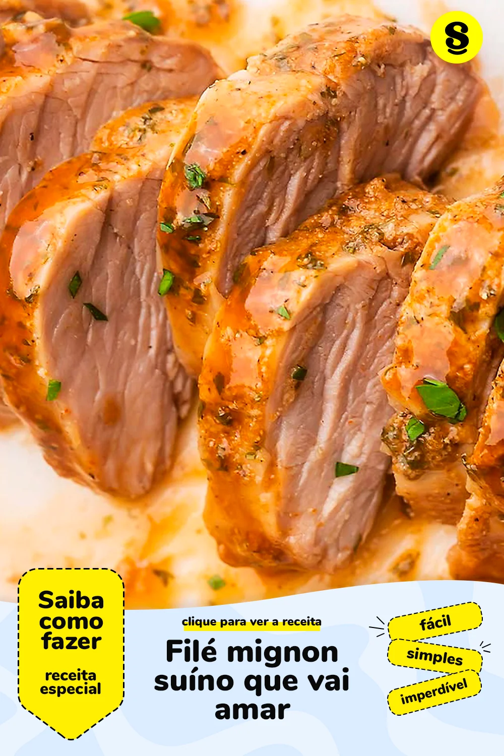 Receita de filé mignon suíno