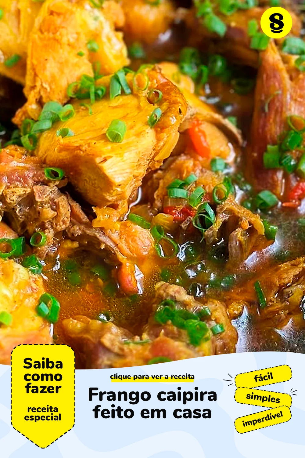 Receita de frango caipira