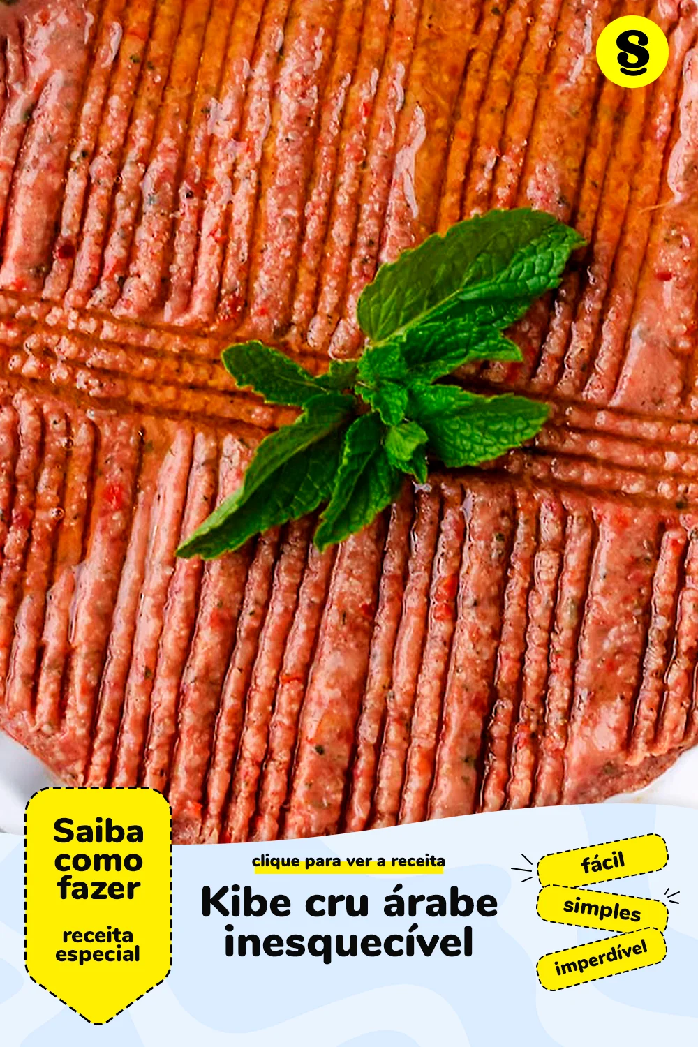 Receita de kibe cru árabe