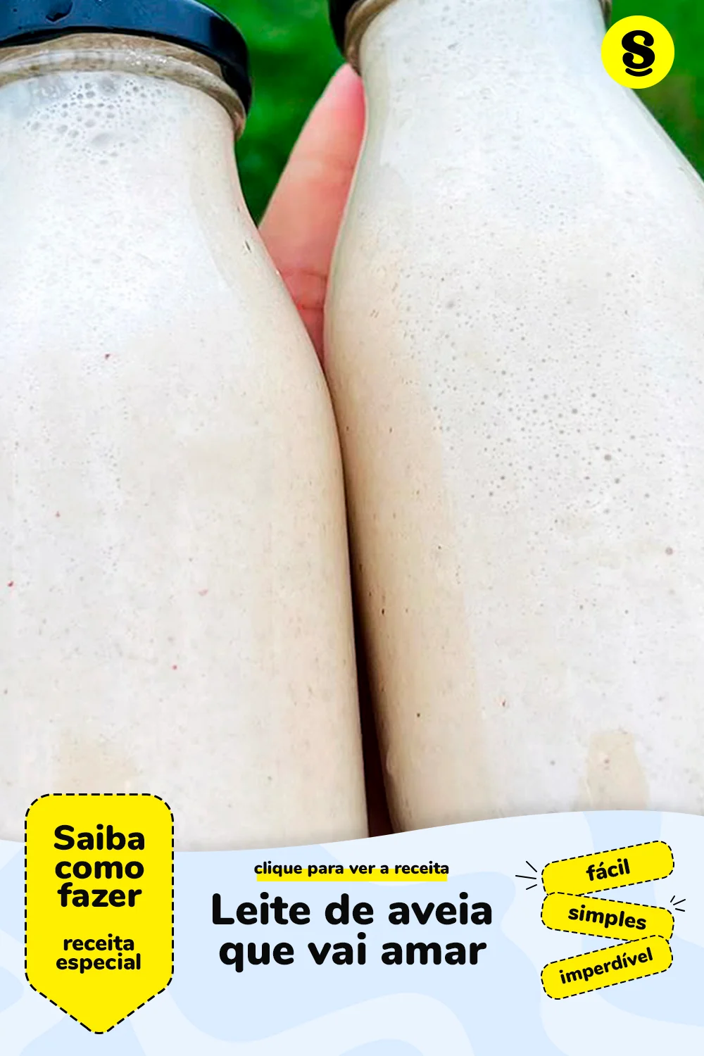 Receita de leite de aveia