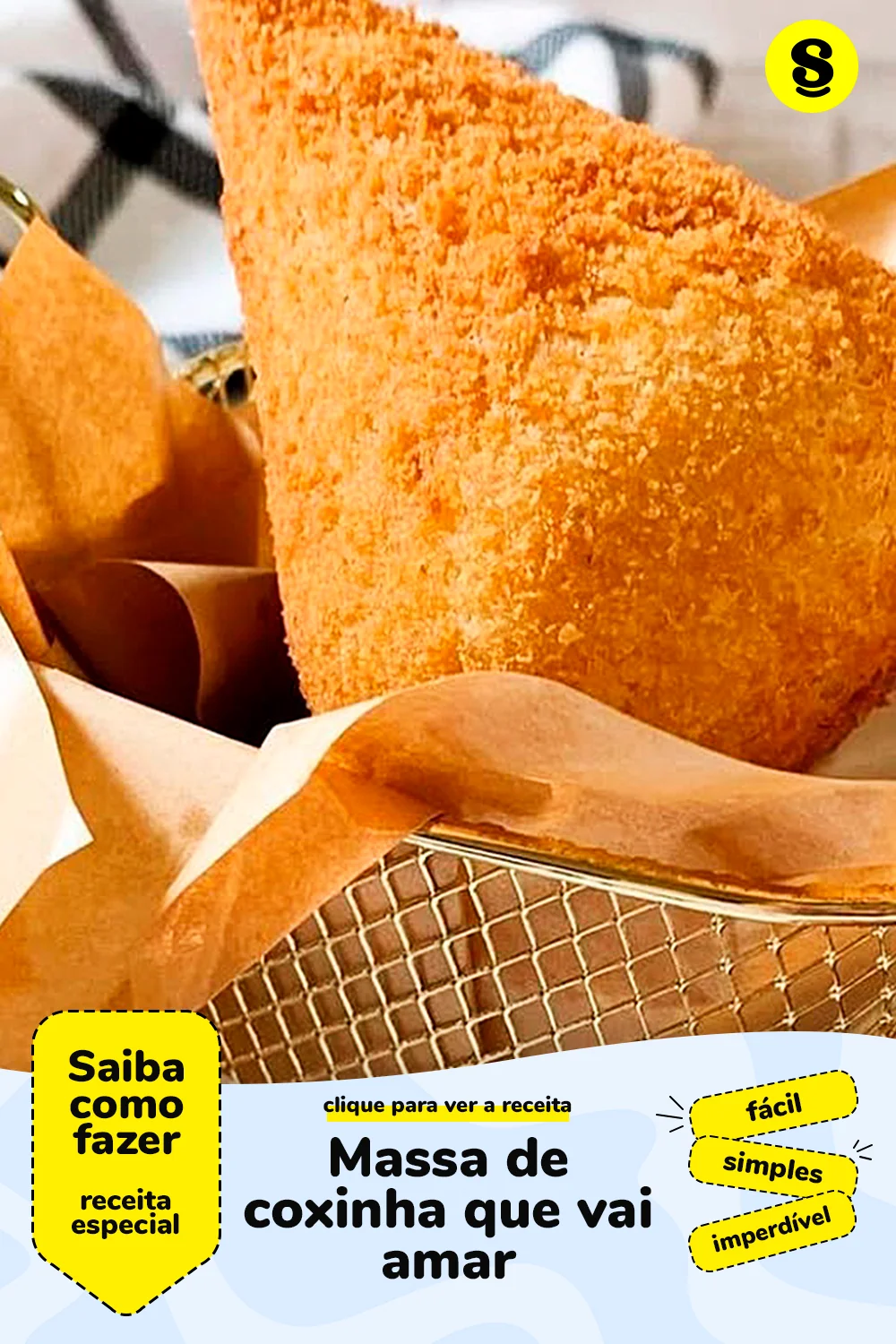 Receita de massa de coxinha