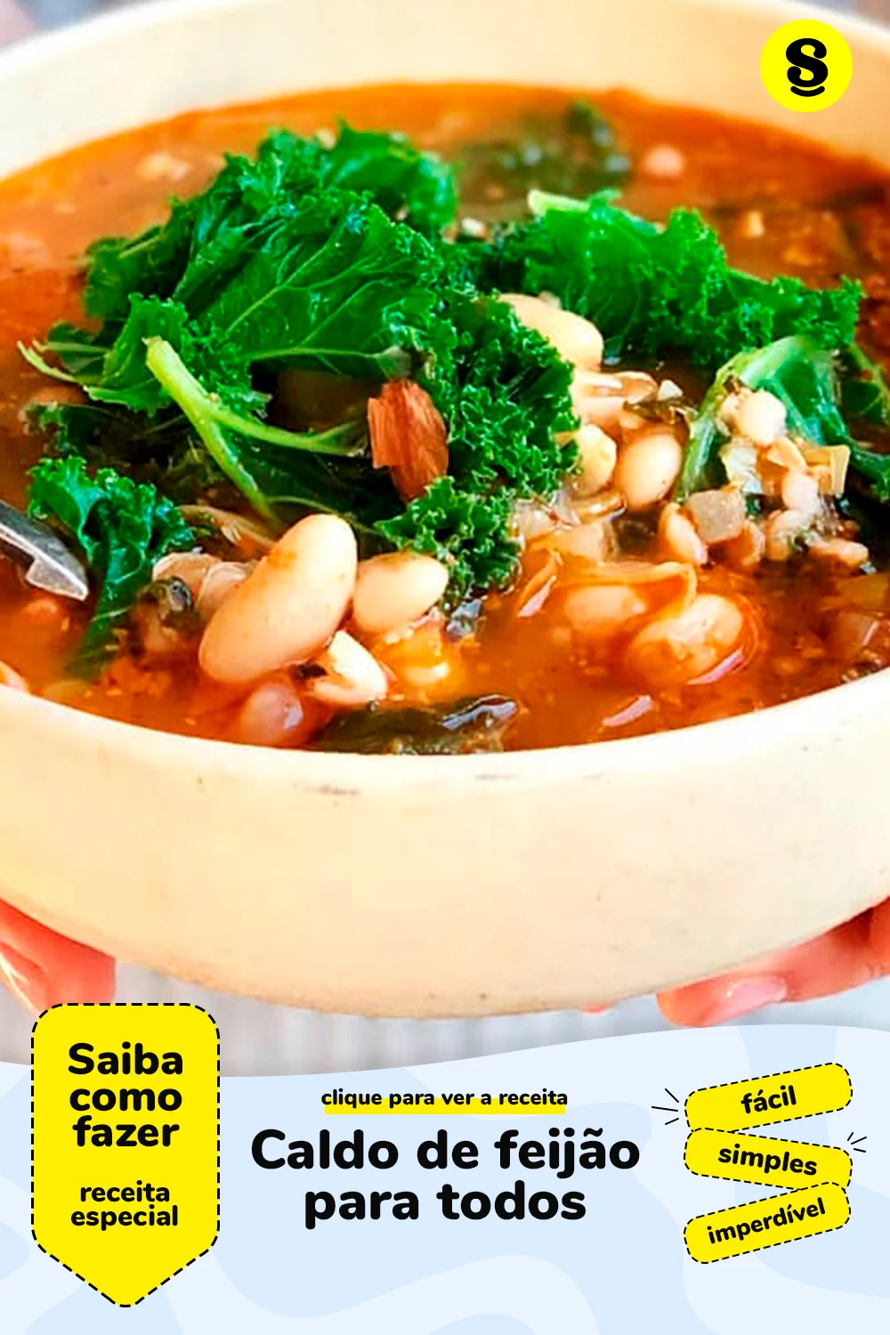 Receita de caldo de feijão