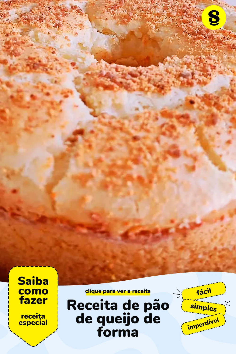 Receita de pão de queijo de forma