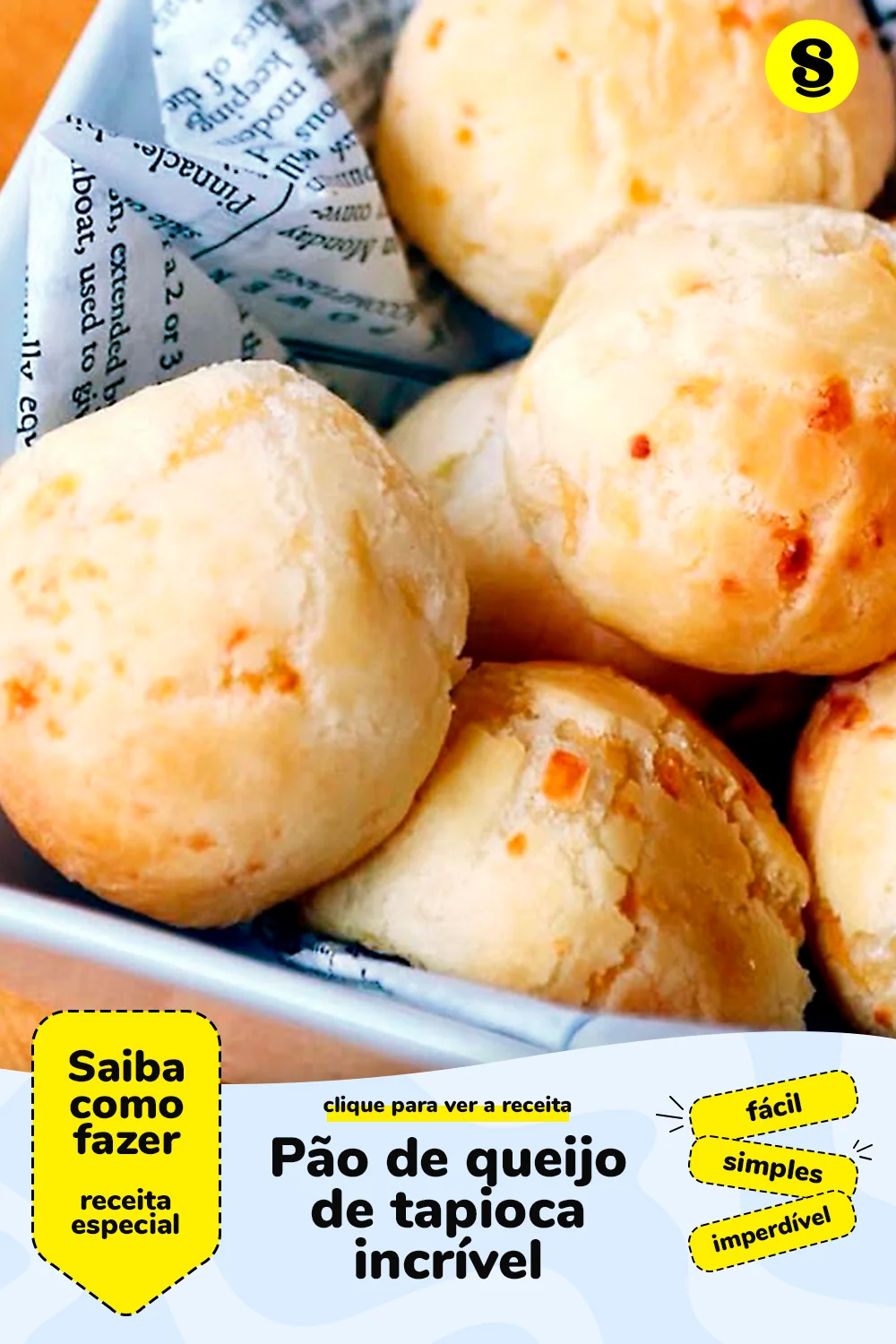 Receita de pão de queijo de tapioca