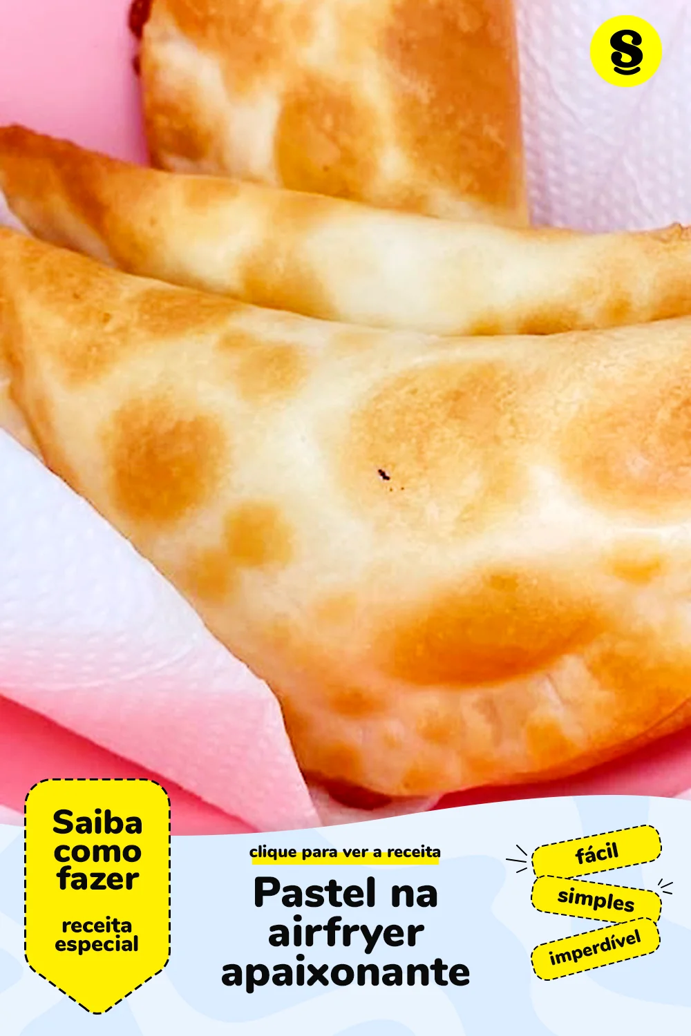 Receita de pastel na airfryer