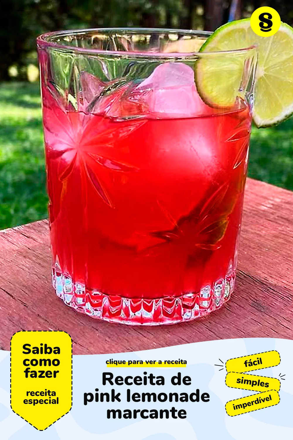 Receita de pink lemonade