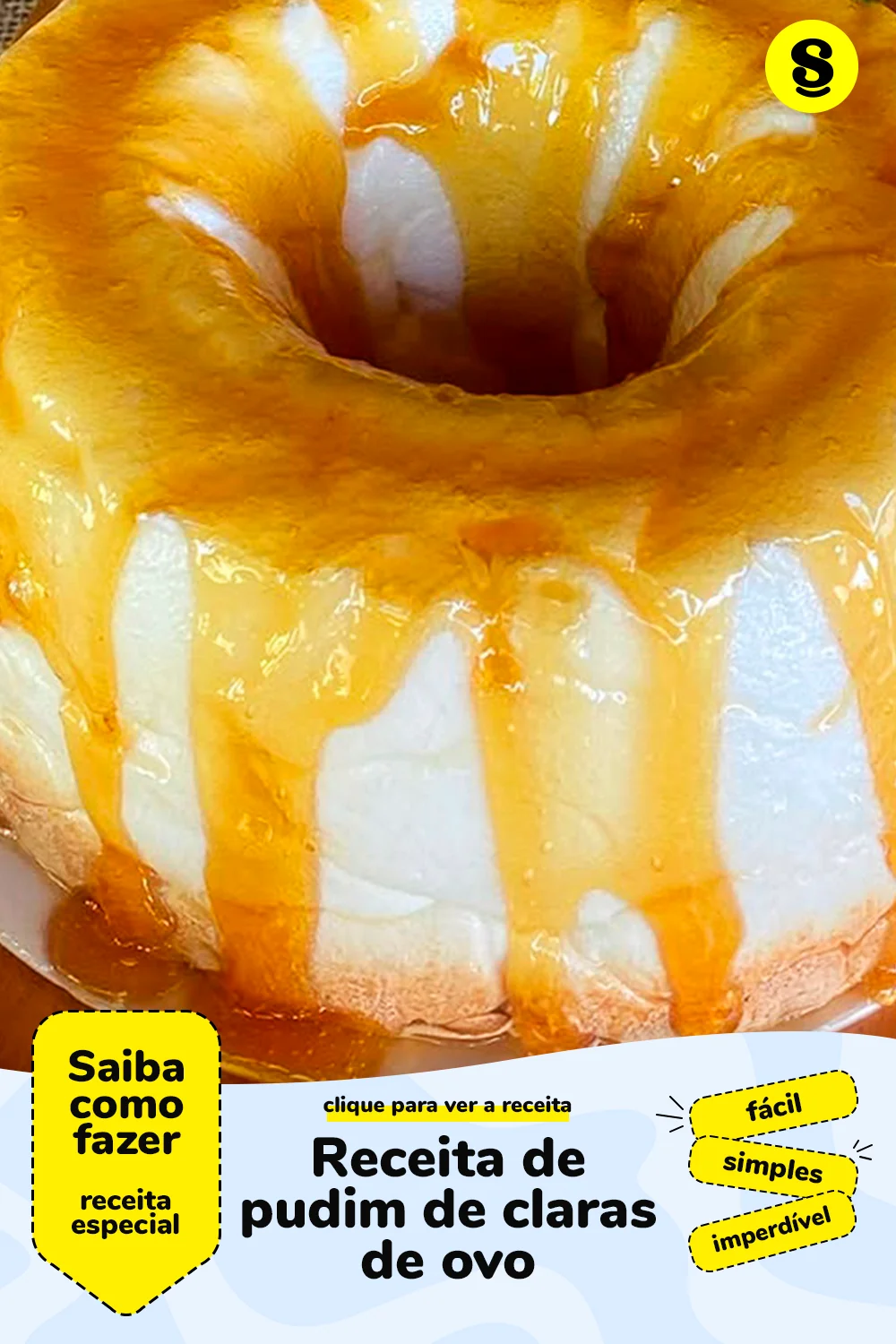 Receita de pudim de claras de ovo
