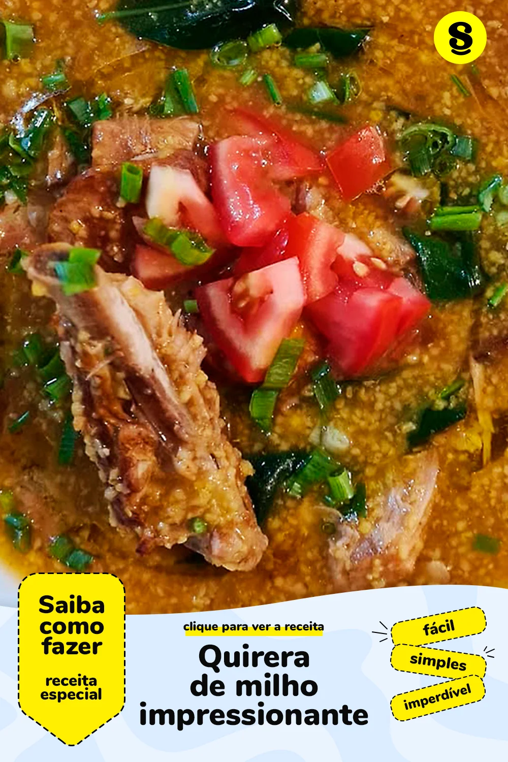 Receita de quirera de milho