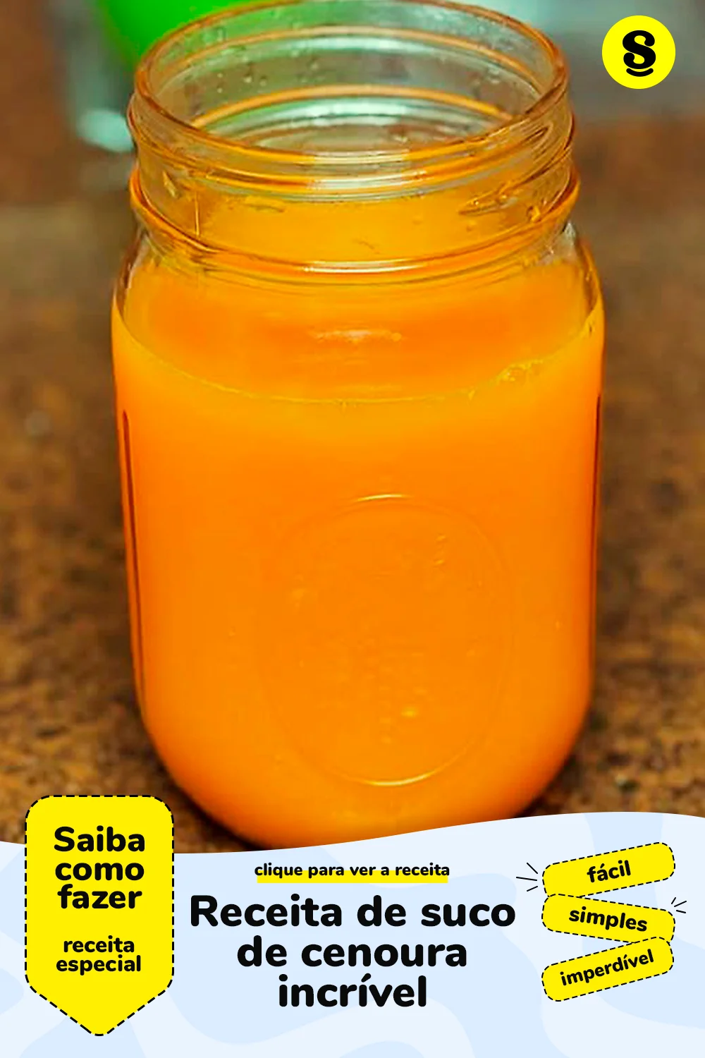 Receita de suco de cenoura