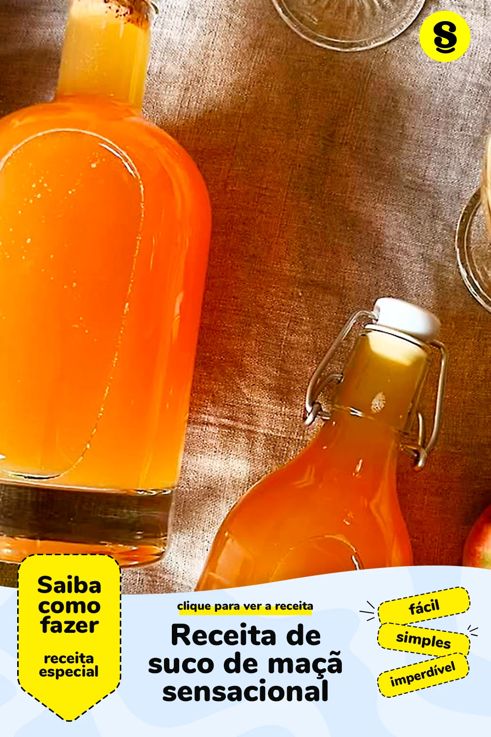 Receita de suco de maçã