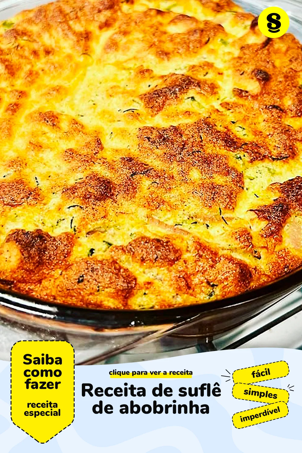 Receita de suflê de abobrinha