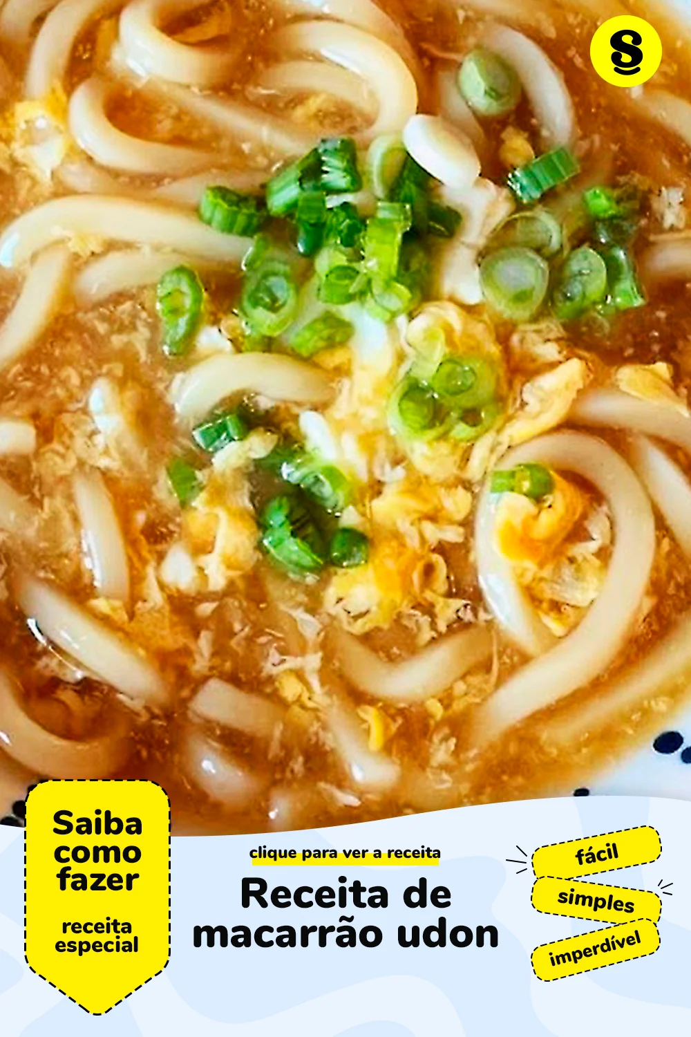 Receita de macarrão udon