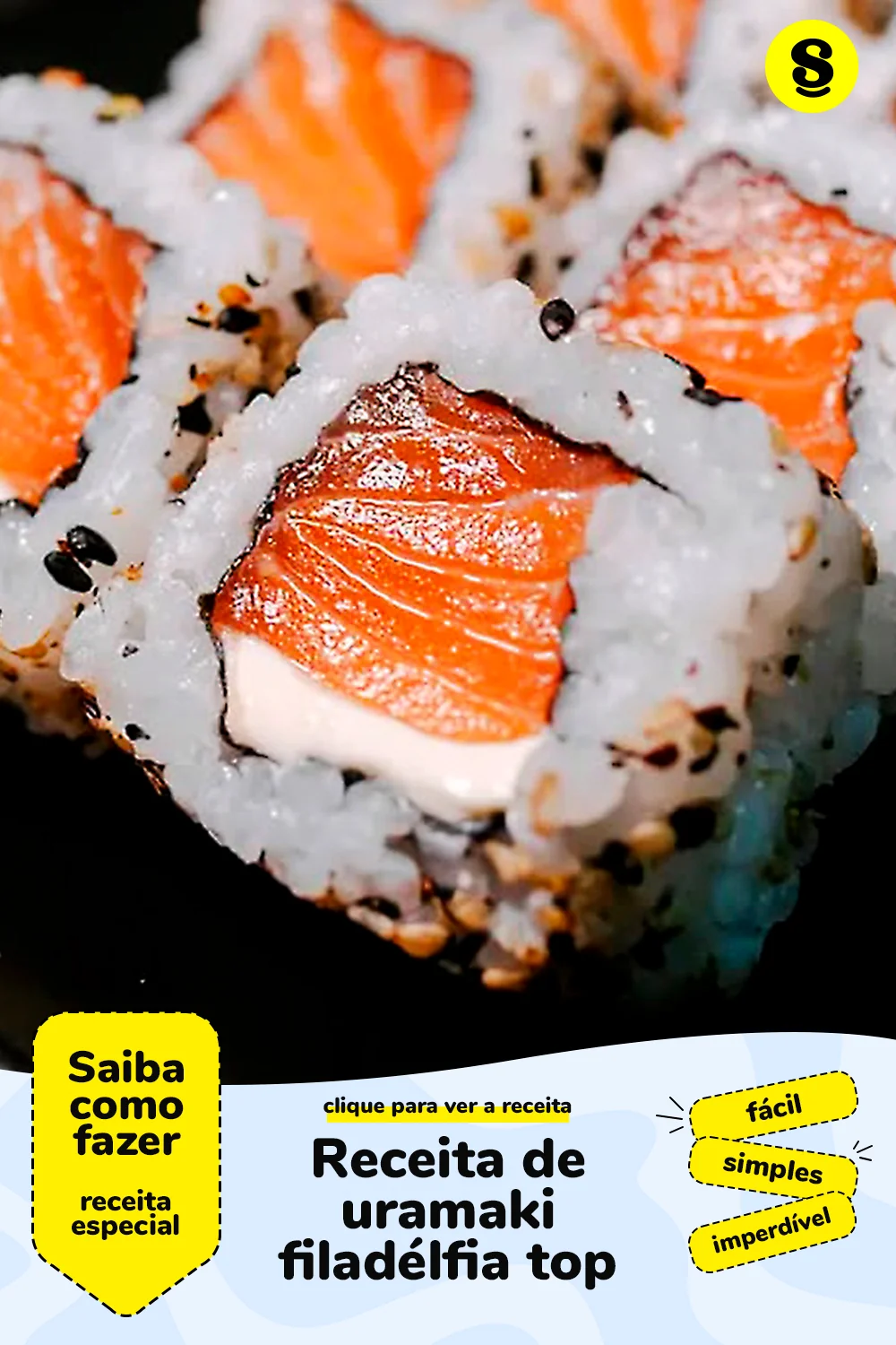 Receita de uramaki Filadélfia