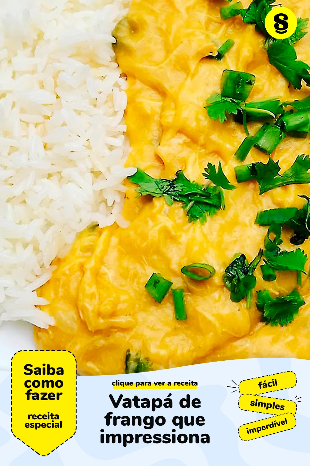 Receita de vatapá de frango