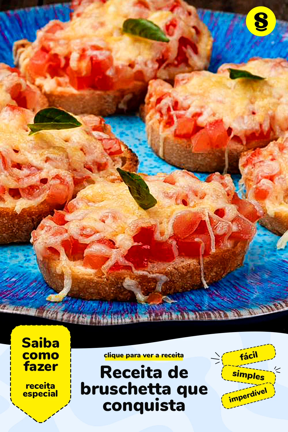 Receita de bruschetta
