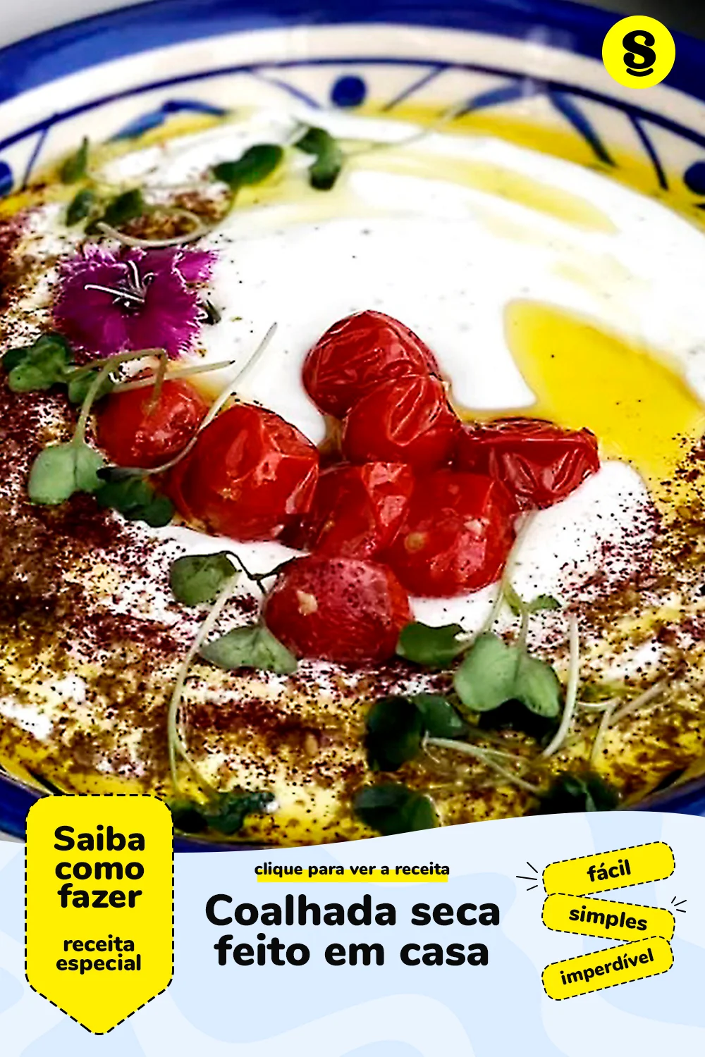 Receita de coalhada seca