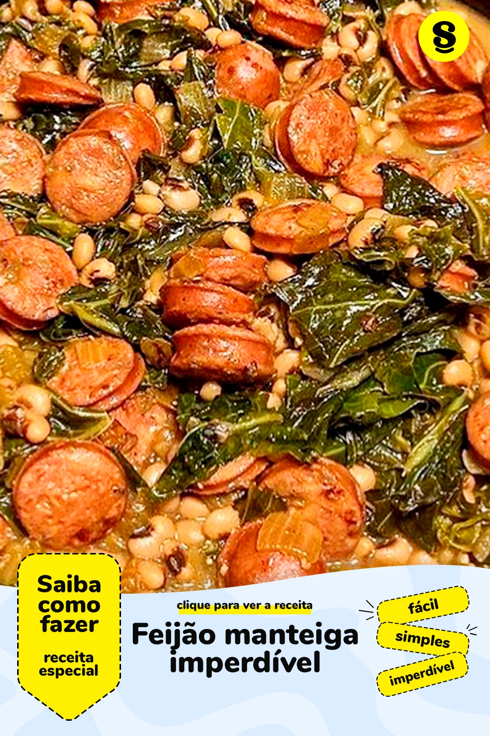 Receita de feijão manteiga