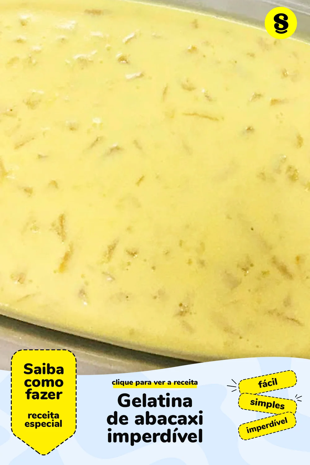 Receita de gelatina de abacaxi
