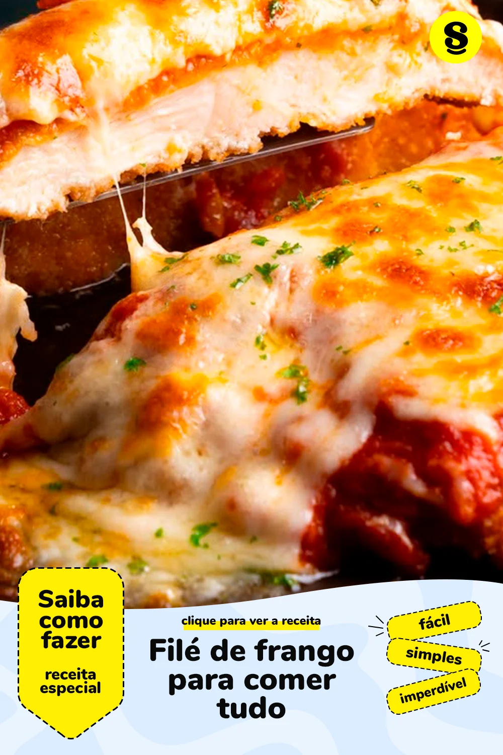 Receita com filé de frango
