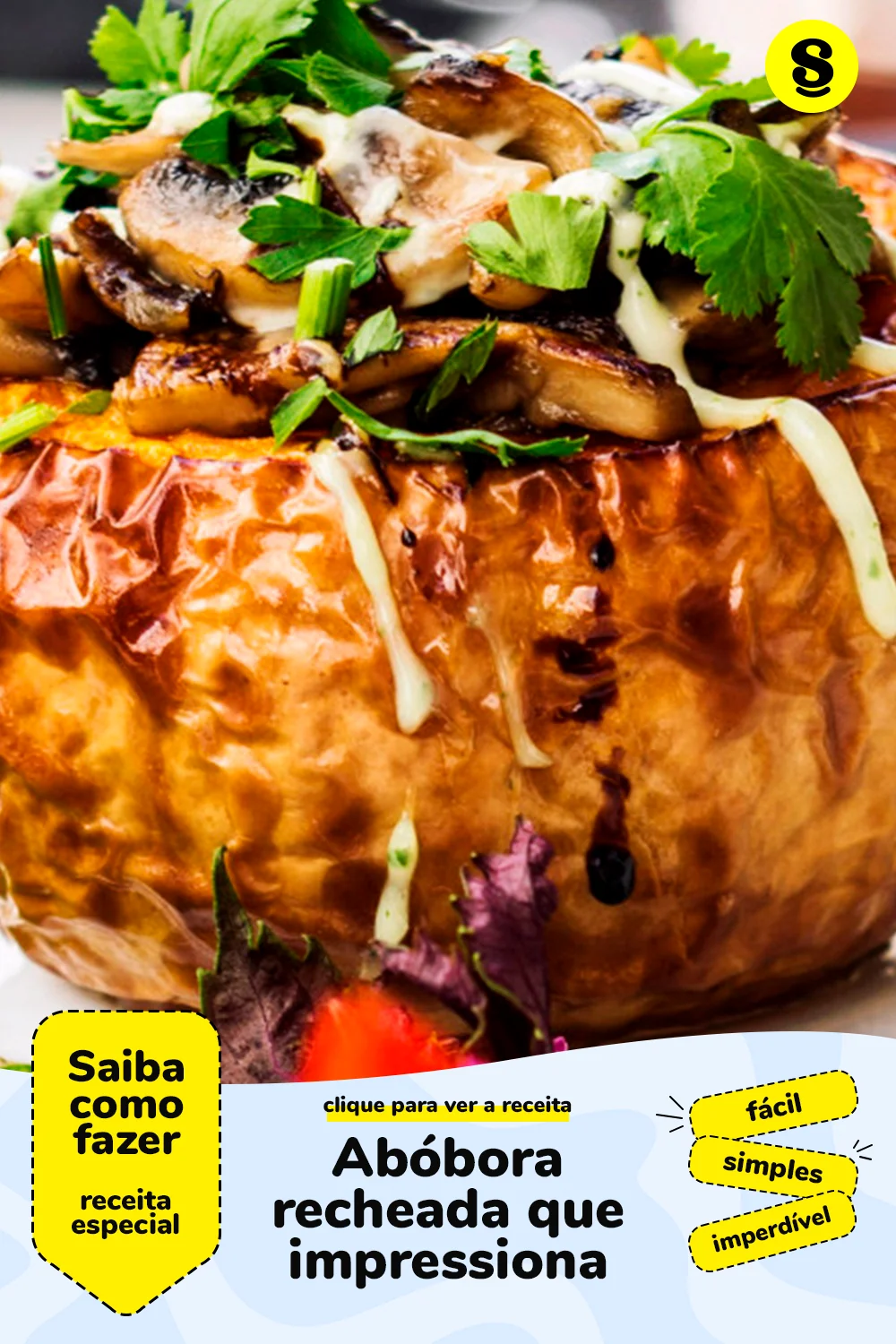 Receita de abóbora recheada