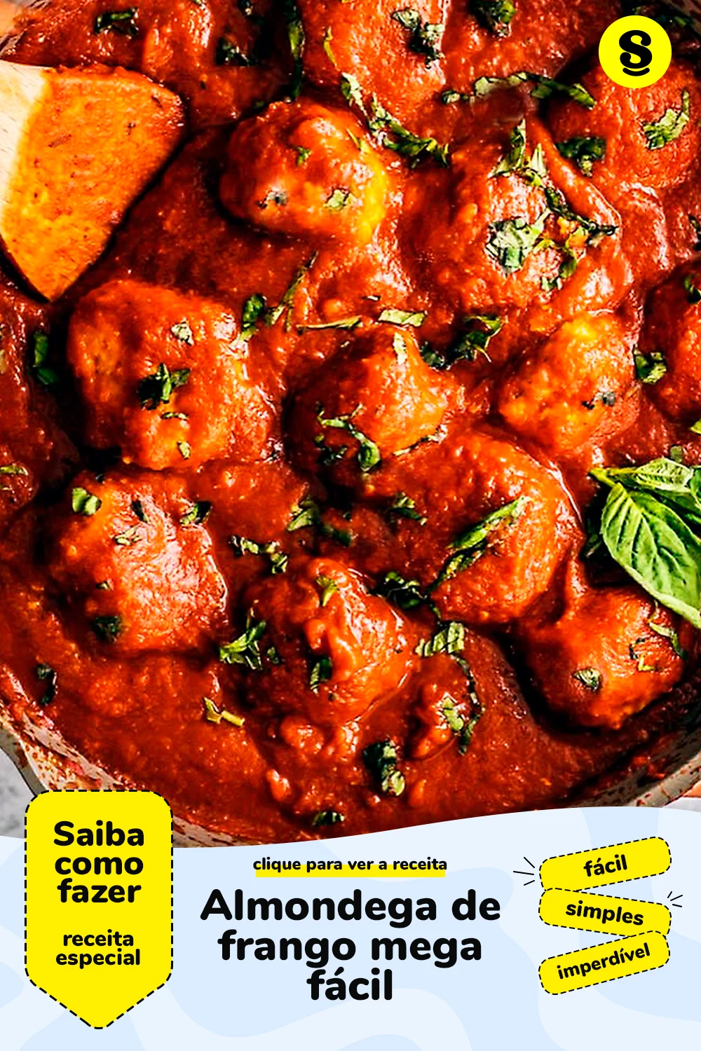 Receita de almondega de frango